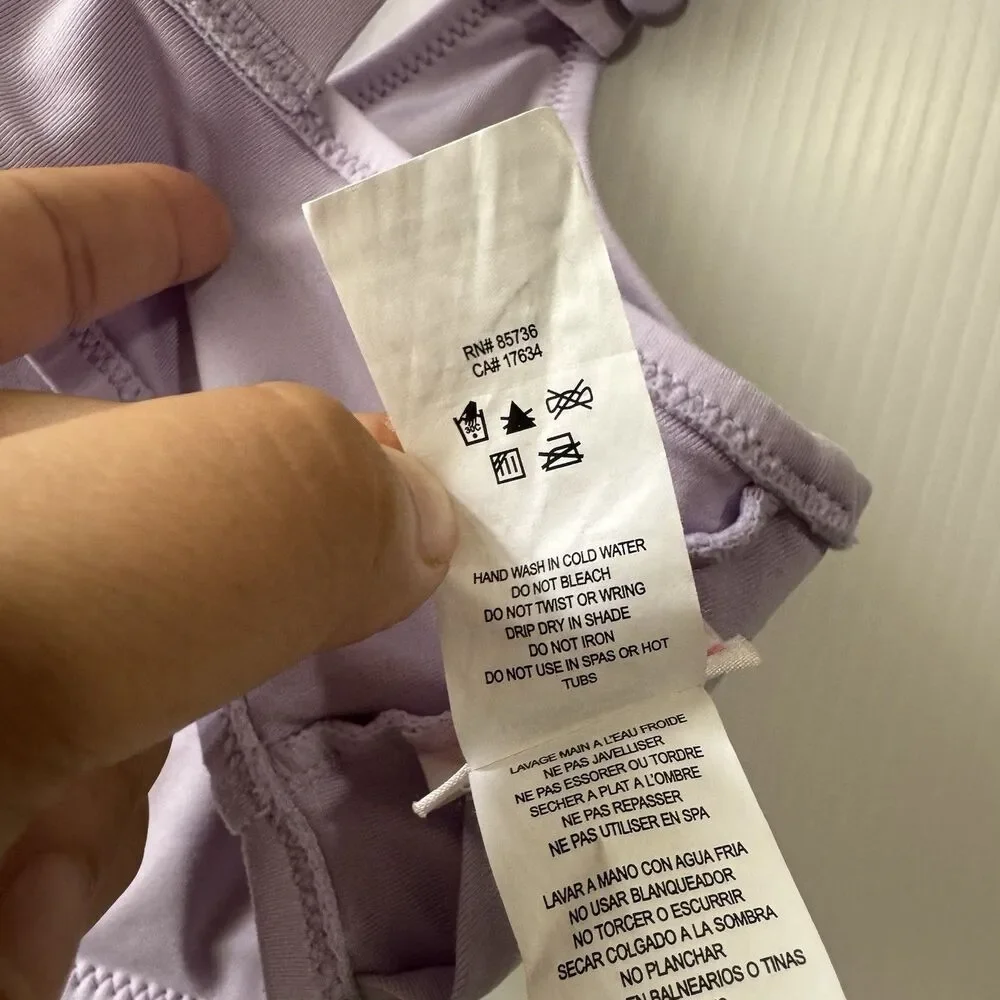 Kate Spade New York Swim Bikini Top Frozen Lilac Size L Women’s